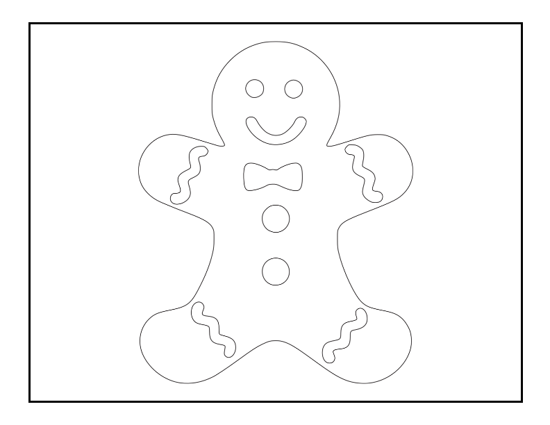 Gingerbread Cookie Coloring