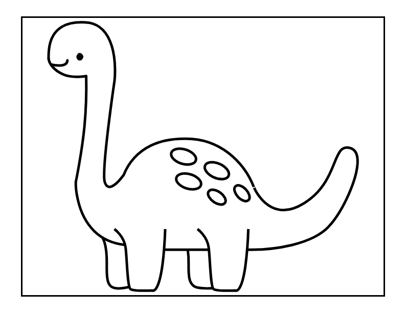 Long neck baby dinosaur