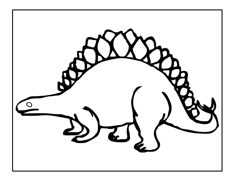 Stegosaurus dinosaur coloring