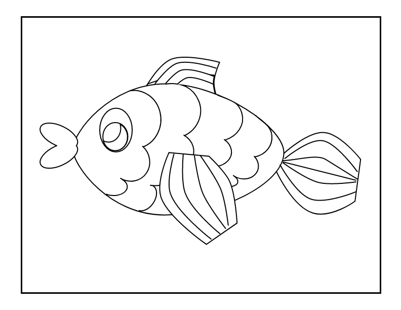 Fish Drawing Coloring