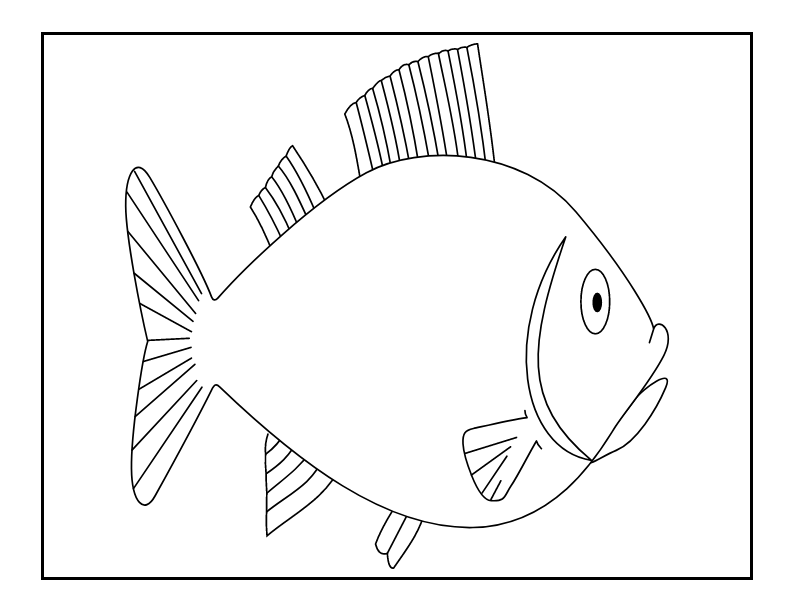 Big Fat Fish Coloring