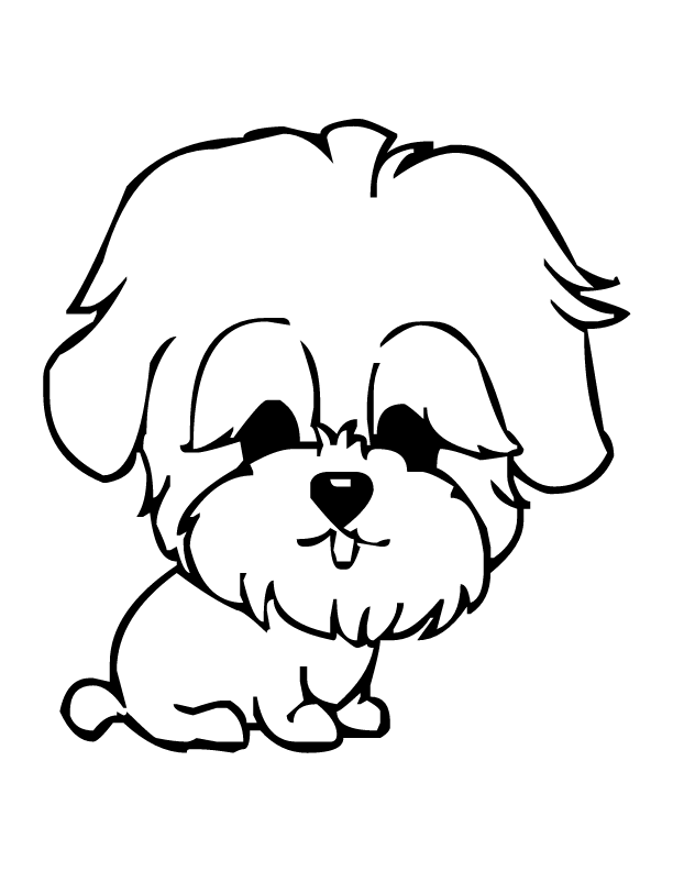 Small dog coloring