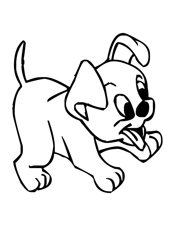 Little puppy coloring